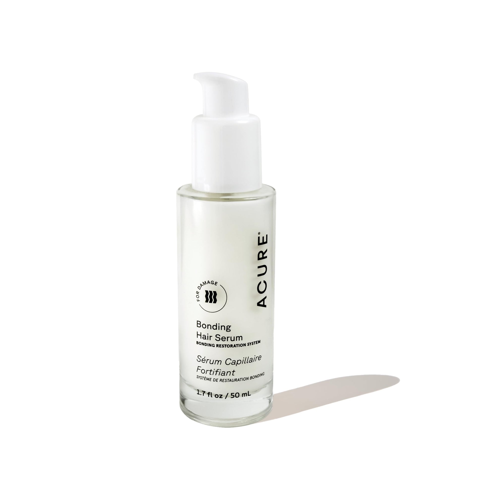 ACURE Bonding Hair Serum Lightweight Smoothing & Shine-Enhancing Hair Treatment, Controls Frizz, Detangles & Softens for Manageable Hair, Vegan, 1.7 Fl Oz