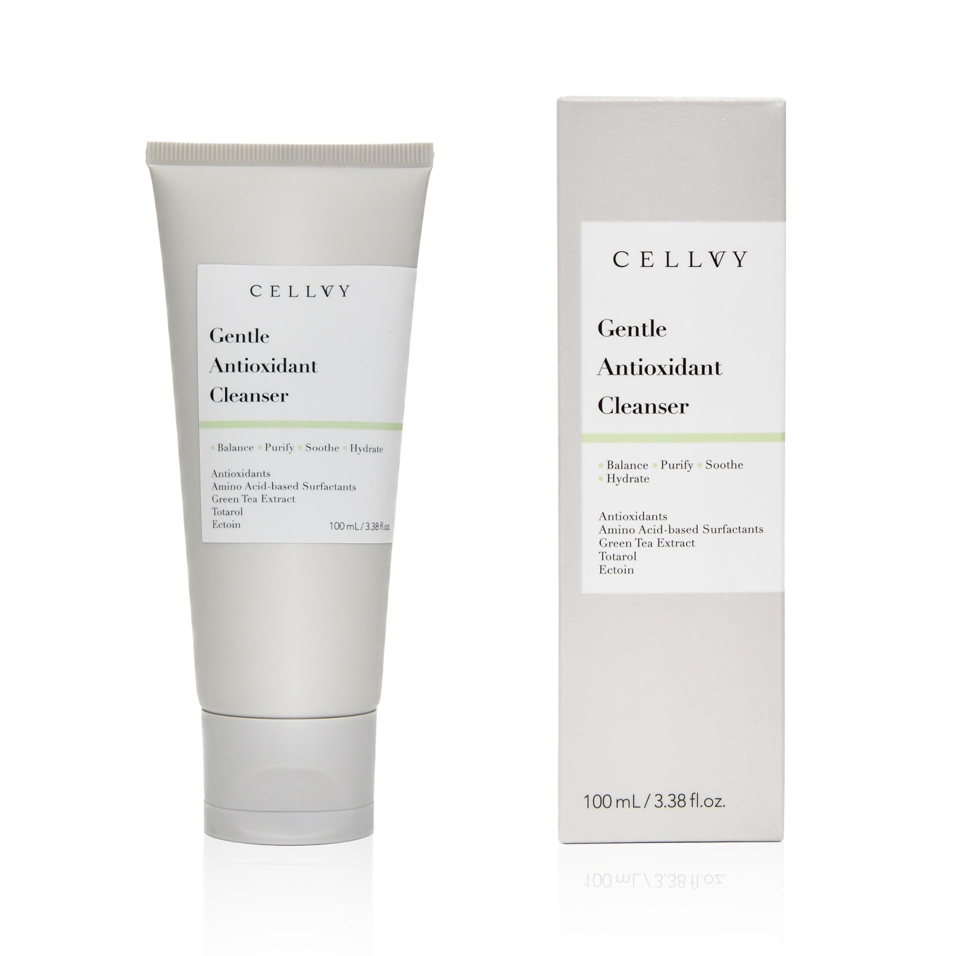 Gentle Antioxidant Cleanser, Daily Anti-Aging Hydrating Korean Taiwanese Face Wash, Nourishing, Balancing, and Removes Impurities, Formulated w/Antioxidants & Green Tea Extract