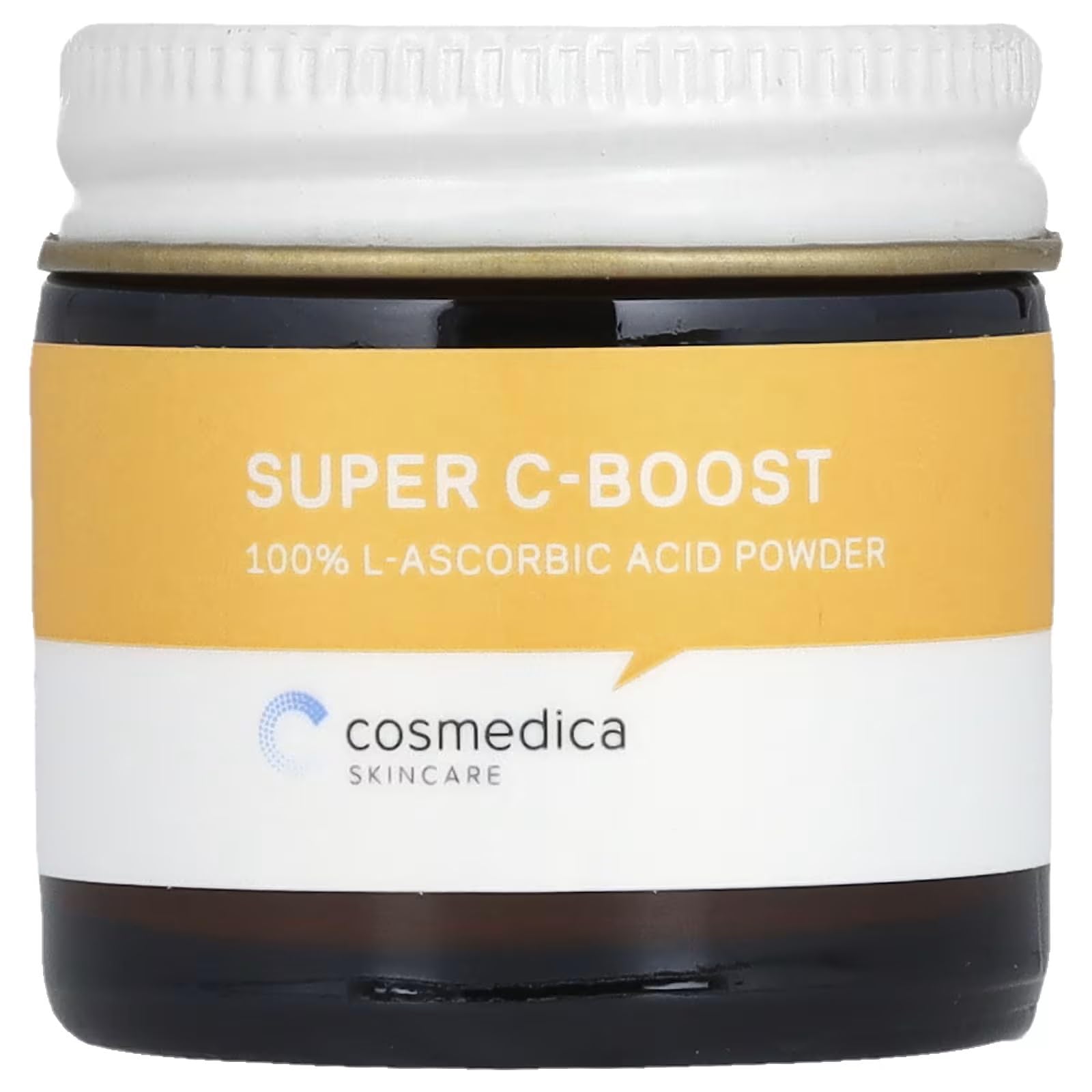 Cosmedica Skincare 100% L-Ascorbic Acid Powder- Vitamin C for Face, Custom Boost for Facial Serums, Hyaluronic Acid Serum, Moisturizer, Night Cream and Facial Toner 0.7 oz