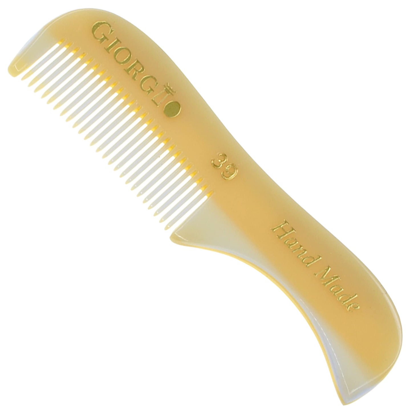 Giorgio G39 Mini Extra Small Men's Fine Toothed Beard and Mustache Comb for Facial Hair Grooming and Styling. Add this pocket comb to your hair styling accessories, Saw-Cut and Hand Polished