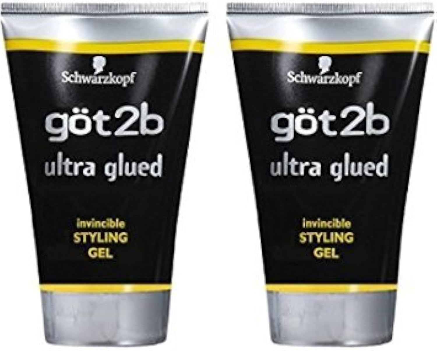 GOT2B Ultra Glued Invincible Styling Gel, 1.25 Ounce (2 Pack)