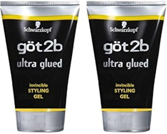 GOT2B Ultra Glued Invincible Styling Gel, 1.25 Ounce (2 Pack)