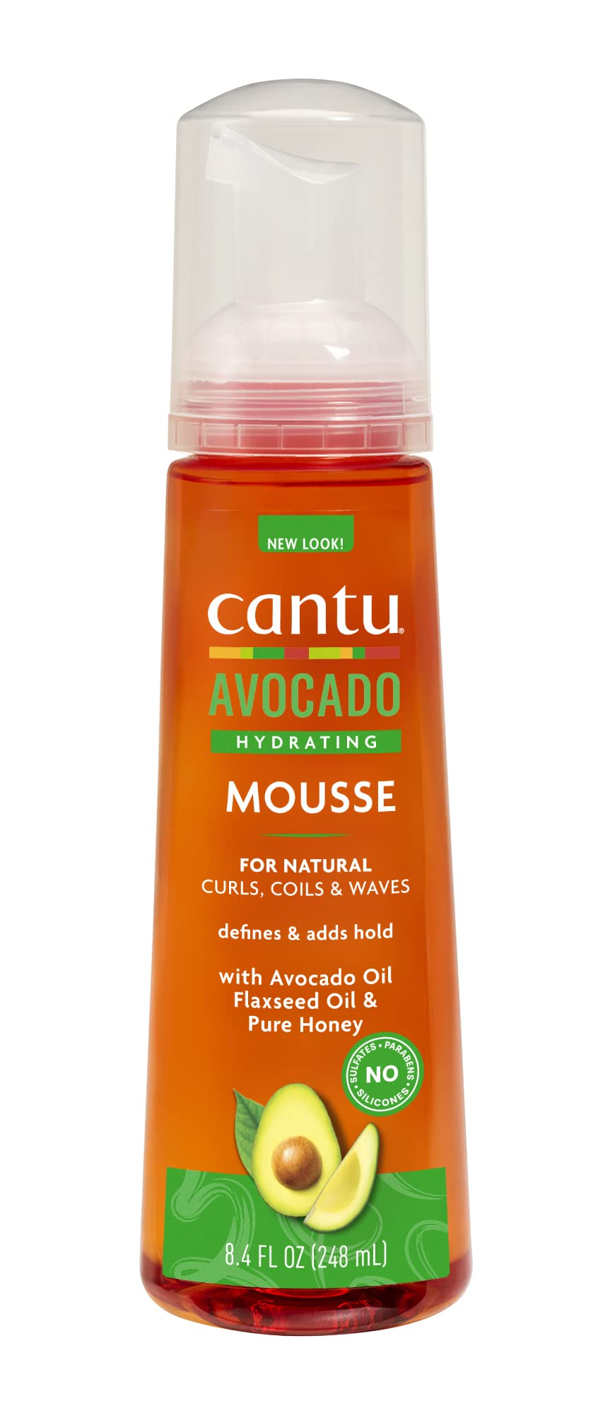 CANTU Avocado Hydrating Mousse, 8.4 fl oz (248 ml)