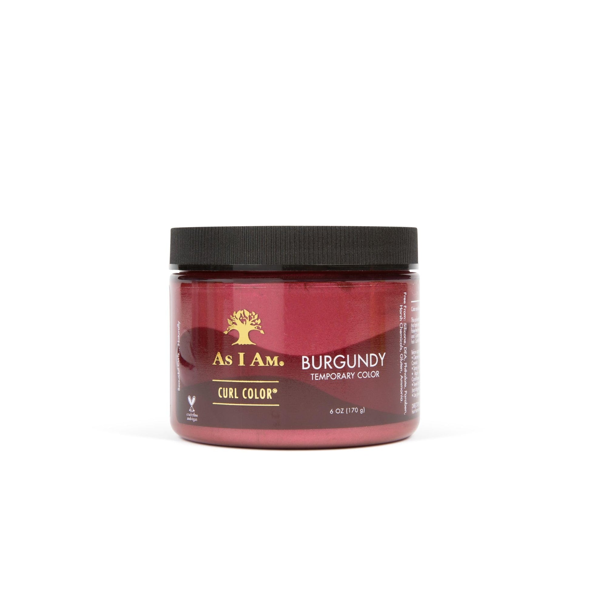 AS I AM Curl Color - Burgundy - 6 ounce - Color & Curling Gel - Temporary Color - Medium Hold - Vegan & Cruelty Free