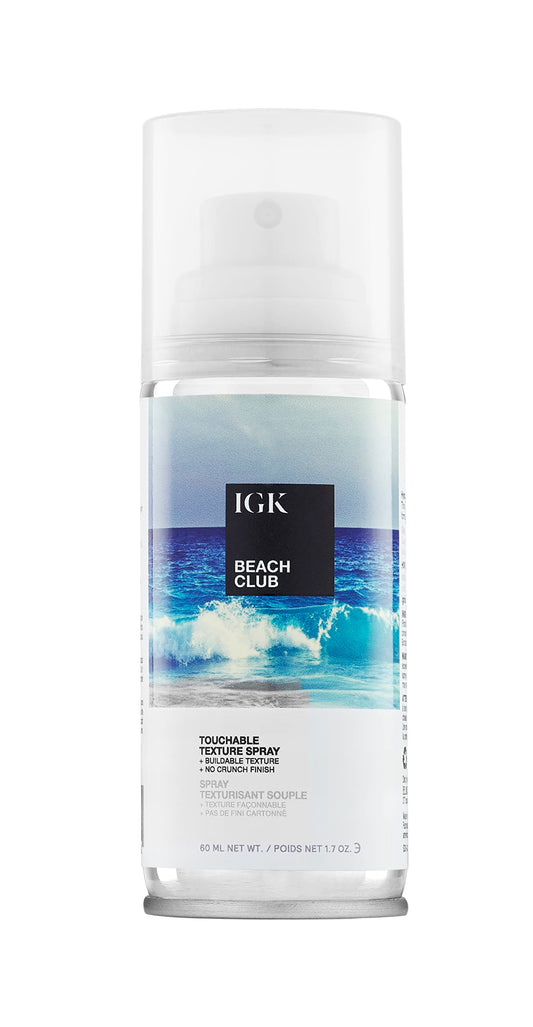 IGK BEACH CLUB Touchable Texture Spray | Hold + Volume + Lightweight | Vegan + Cruelty Free |