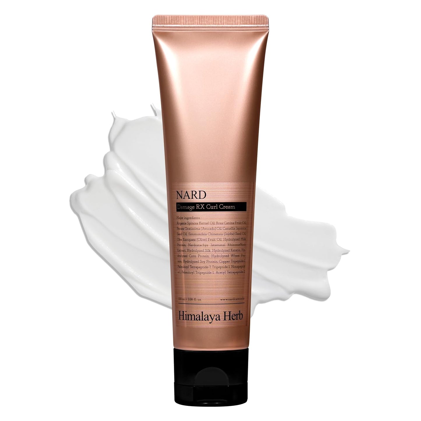 NARD RX Curl Cream for Damaged Hair Care - Elastic, Volume, and Frizz-Free Curls (Containing Amino Acids, Protein, Keratin, Silk, 11 Peptides, Vitamin E, and 6 Oils) - 3.38 oz