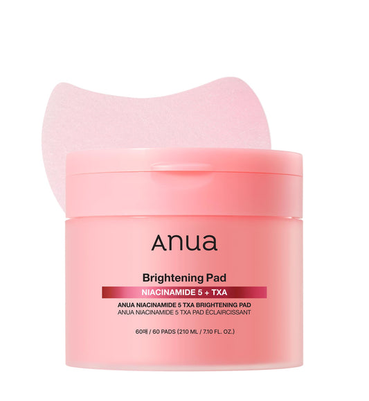 ANUA Niacinamide 5 TXA Toner Pads Hydrating Facial Pad for Even-Looking Skin Tone & Daily Radiance Care, Glow up Under-Eye with Tranexamic Acid, Korean Skin Care (210ml, 60 Pads)