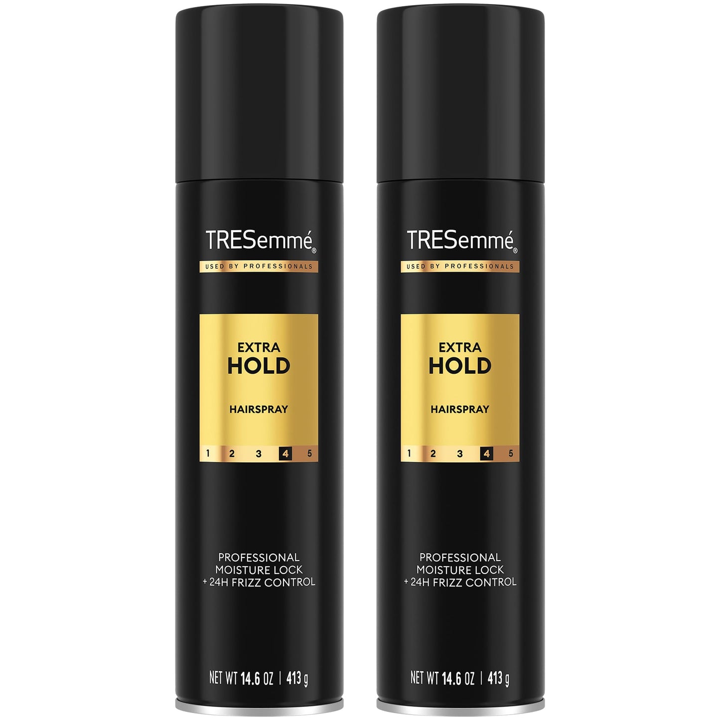 TRESEMME Hairspray, Extra Hold, 2-Pack Moisturizing Hair Spray, Anti-Frizz Products, Humidity Protection, 14.6 Oz Ea