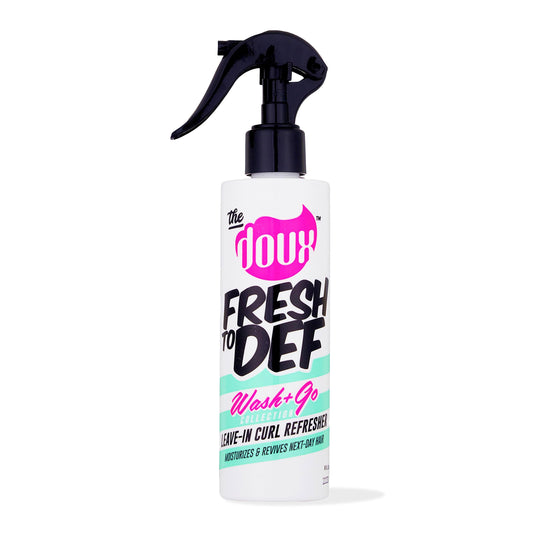 FRESH TO DEF Curl Refresher Spray for Curly Hair Leave In Conditioner & Curl Activator for Frizz Control Doux Hair Mist to Refresh & Detangle Curly Hair Products for Women