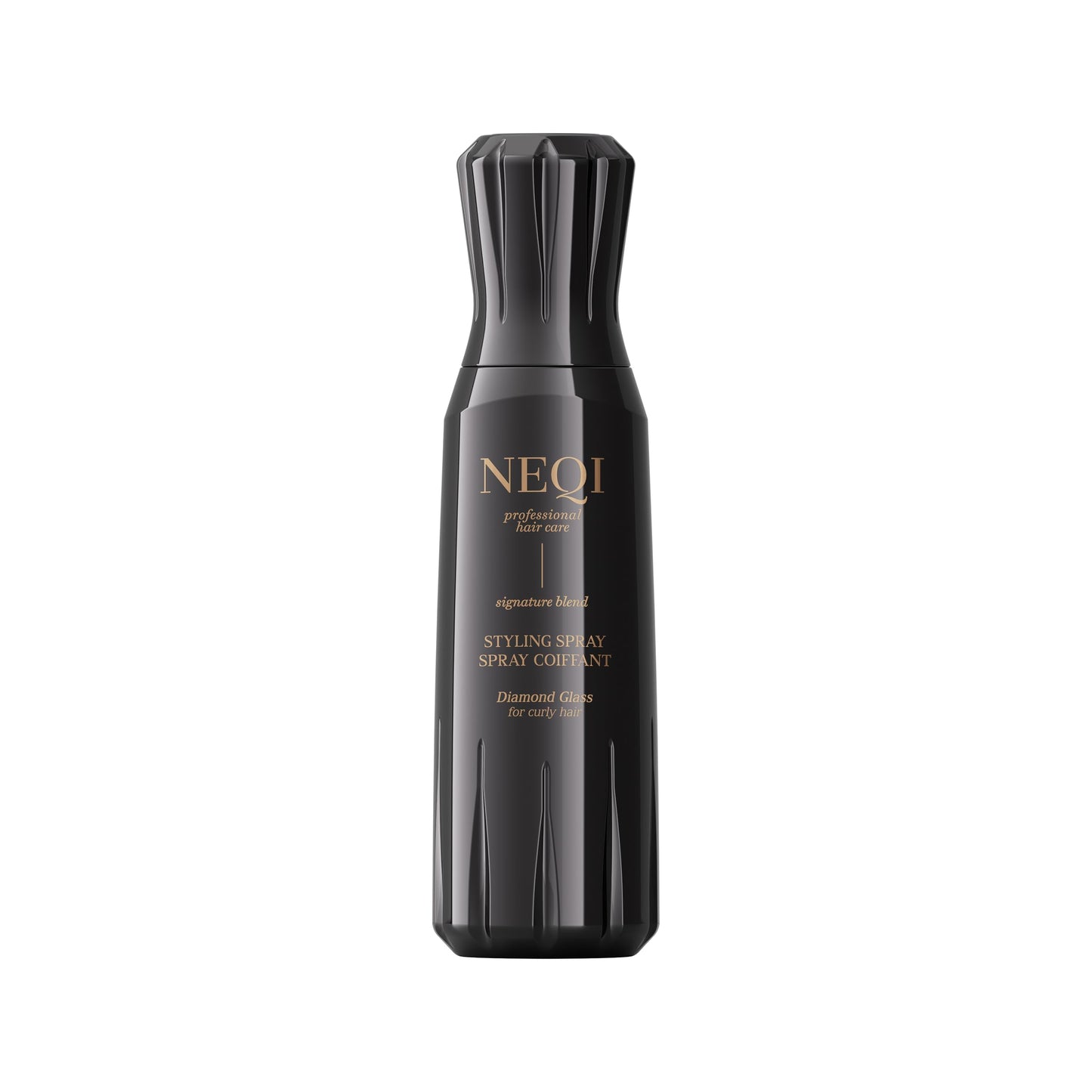 neqi - DIAMOND GLASS Styling Anti-Frizz Spray Curly 180ml Defined Curls, Long-Lasting Bounce, Moisture Protection, Radiant Shine, Made in Italy
