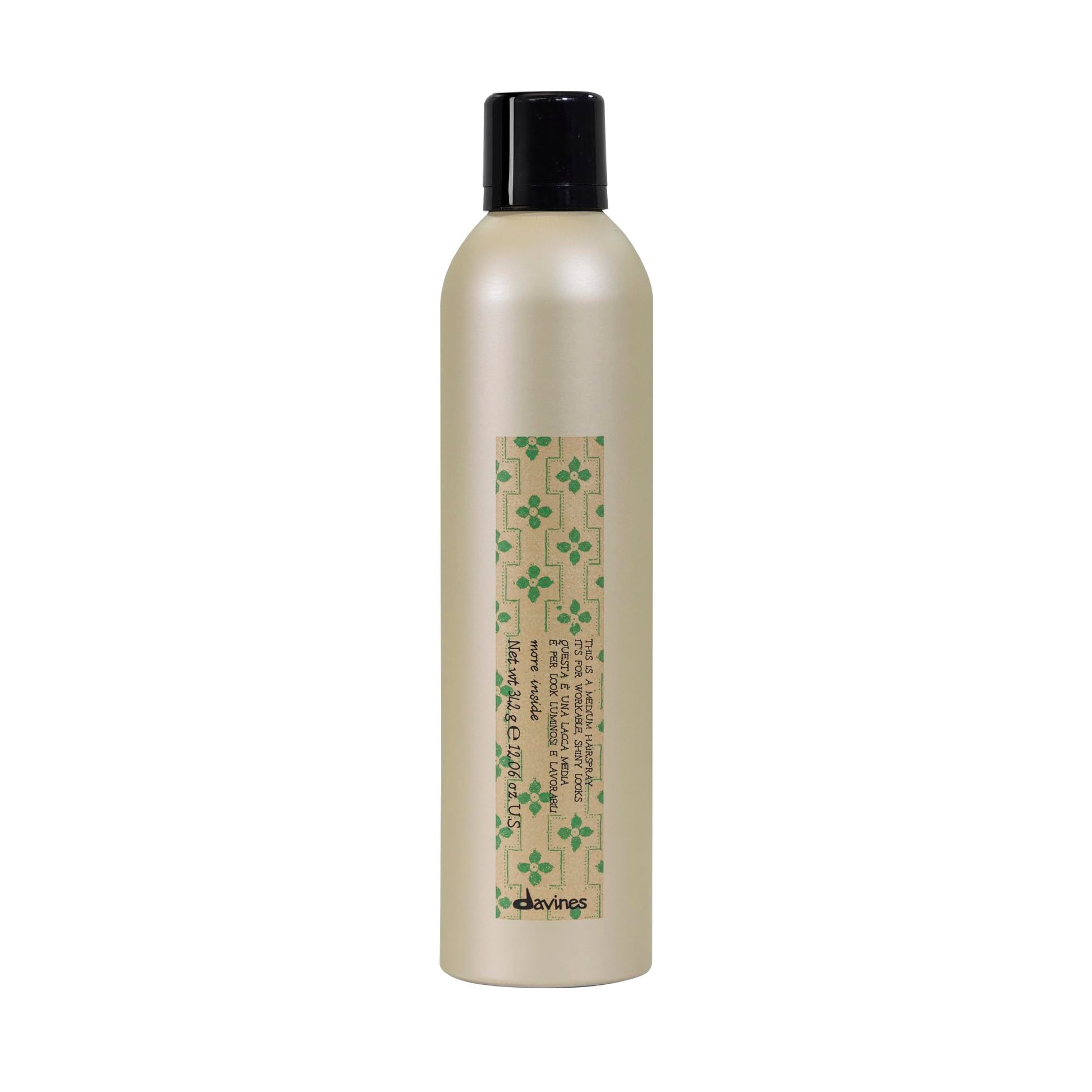 DAVINES This Is A Medium Hairspray, Easy To Brush Out, No Residue, Medium Hold Hairspray For All Hair Types, 12.06 Fl Oz