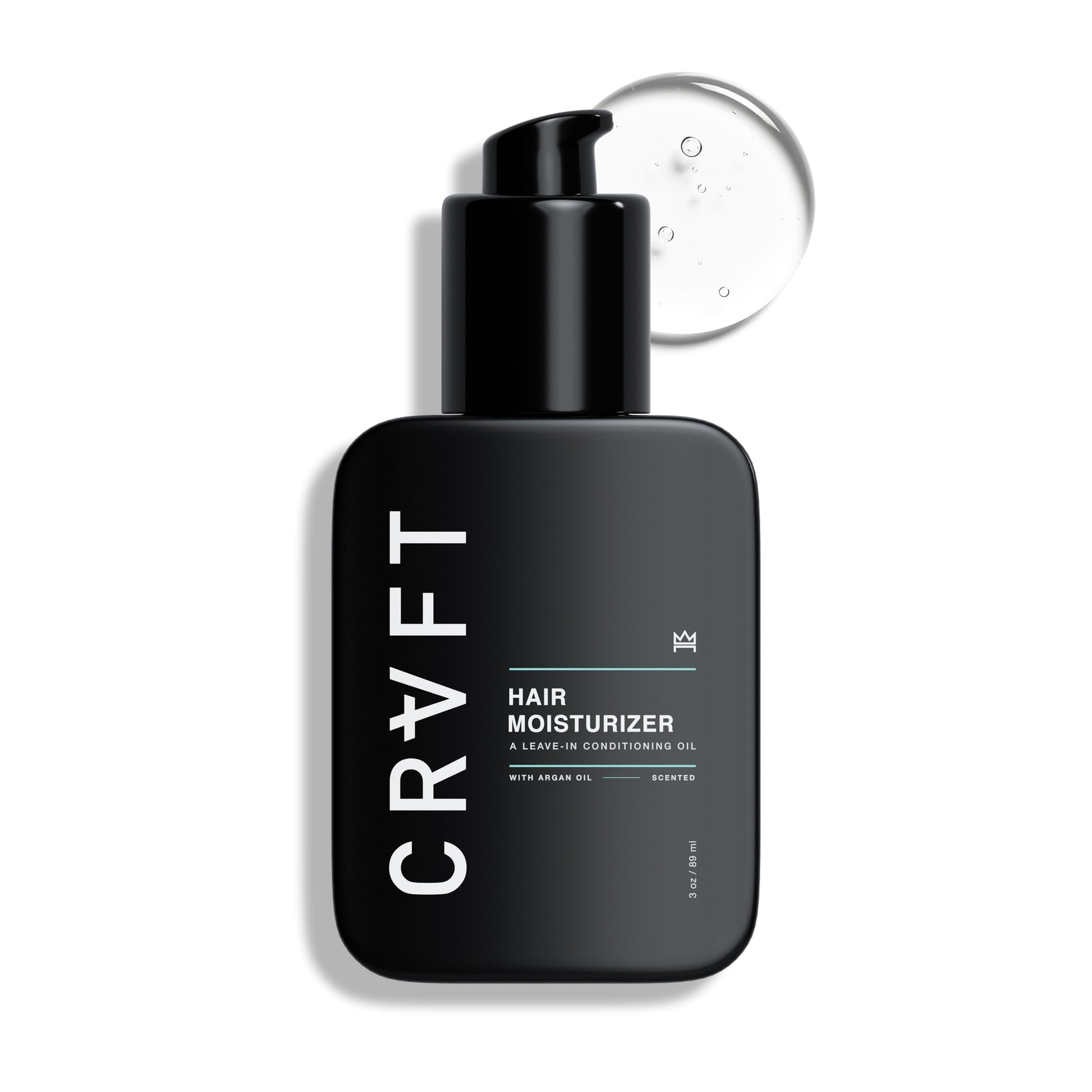 CRVFT Daily Leave in Conditioner For Men [OIL] | 30 Day Supply | Men's Hair Moisturizer | Hair Oil For Men | For Dry/Damaged Hair | Scented | (3oz) AM