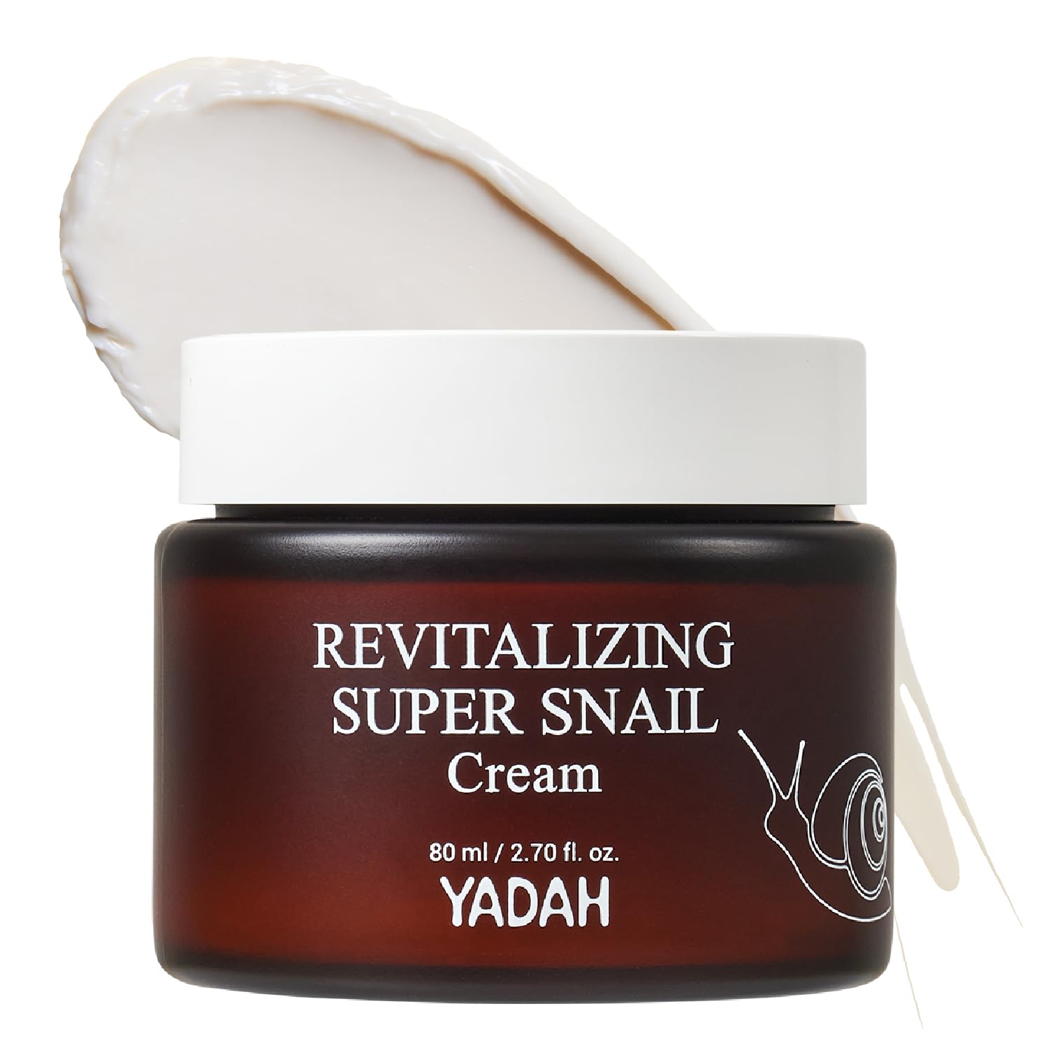 YADAH Revitalizing Super Snail Cream 2.7fl oz Lightweight Moisturizer with Snail Mucin, Adenosine & Shea Butter for Hydration, Skin Texture & Nourished Look