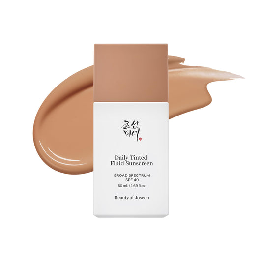 BEAUTY OF JOSEON Daily Tinted Fluid Sunscreen 12 Shades for Face Moisturizing Broad Spectrum SPF 40 Korean Skincare 50ml, 1.69 fl.oz #MY210