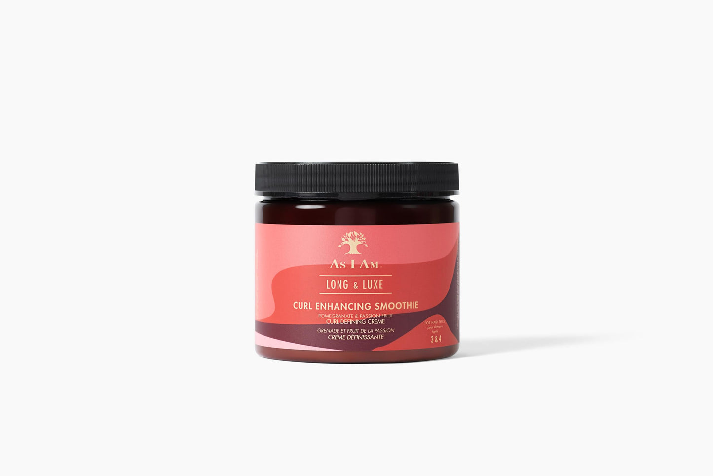 AS I AM Long and Luxe Curl Enhancing Smoothie 16 oz - Lightweight Coil Defining Creme for Hi-Definition, Hydrated Curls and Coils - Enriched with Pomegranate and Passion Fruit