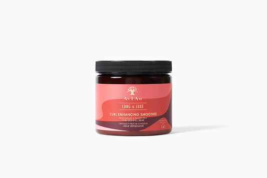 AS I AM Long and Luxe Curl Enhancing Smoothie 16 oz - Lightweight Coil Defining Creme for Hi-Definition, Hydrated Curls and Coils - Enriched with Pomegranate and Passion Fruit