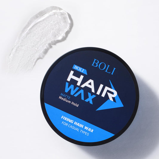 Hair Styling Wax for Men, Matte & Medium Hold Texture Pomade Moldable Styling Gel for All Hair Types (100g)