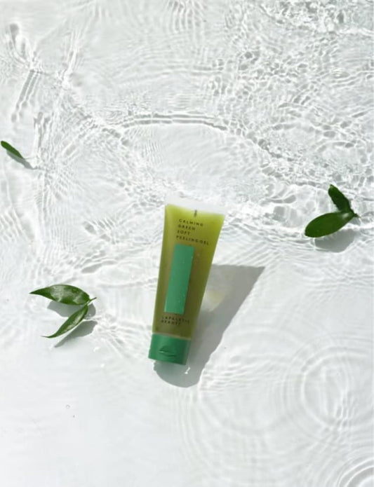 beauty Calming Green Soft Peeling Gel. Mild, Waterful Cleanser, 100ml / 3.38 fl. oz. / Hydration, Exfoliating, Skin GreenTOX, Glowing, Cruelty-Free, Paraben-Free, Korean Skin Care