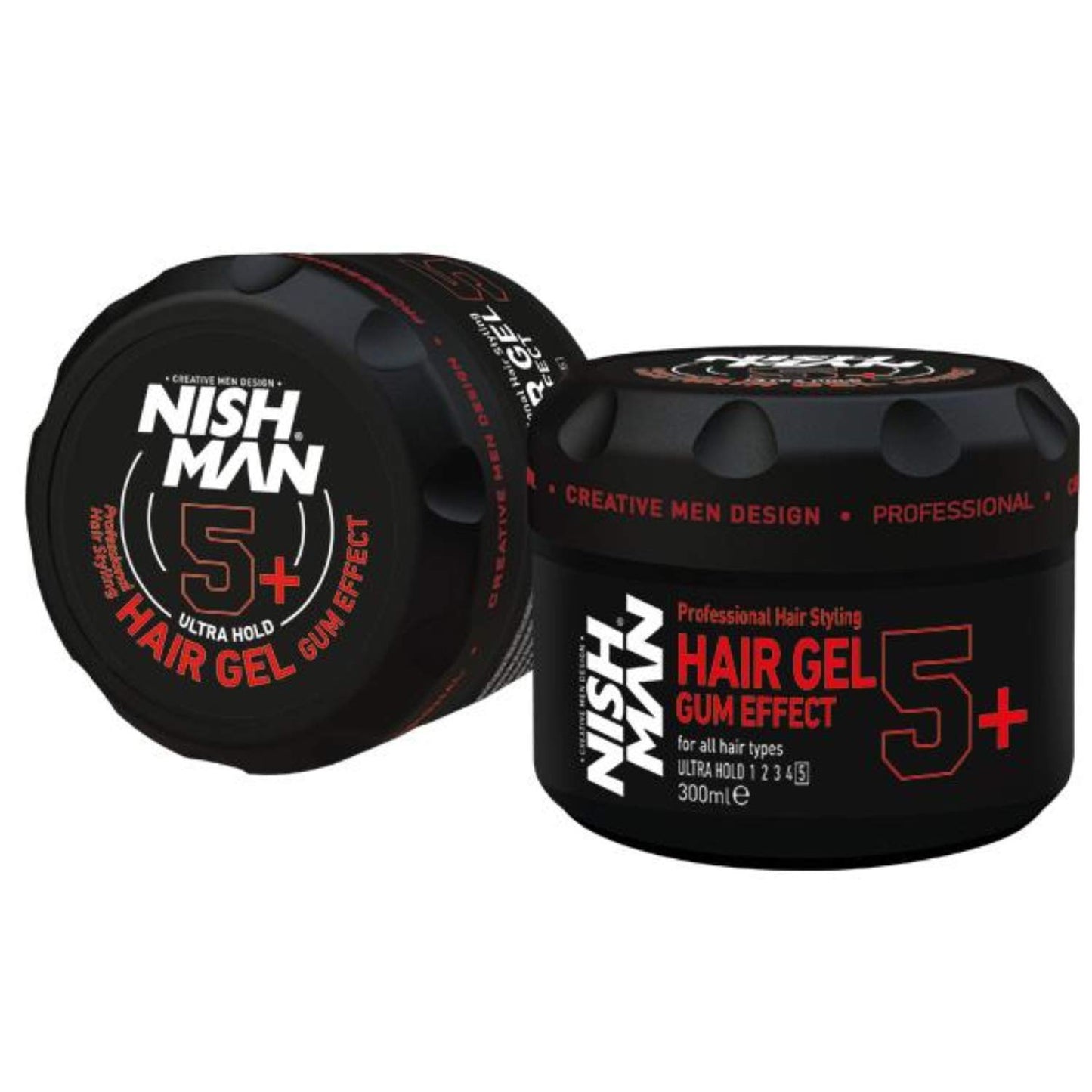 Nishman Ultra Strong Hair Styling Gel Gum Effect 5+ 300 ml