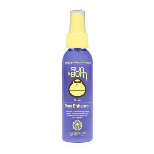 SUN BUM Blonde Tone Enhancer - Neutralizes Brass and Enhances Color and Shine of Blonde Hair - Protecting Toner against UV Rays - Made Without Parabens and Cruelty Free - 4 oz