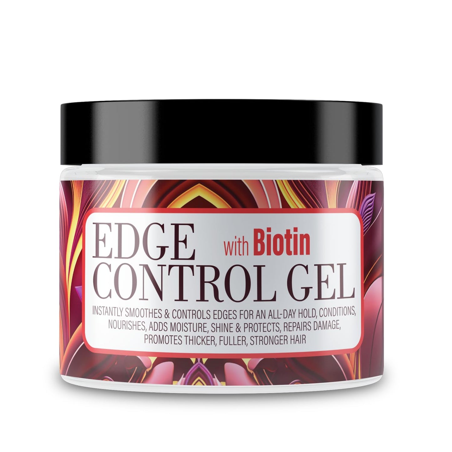 GOOD2GRO BIOTIN Edge Control Gel 4oz Instant Hold, Moisture & Shine, Repair & Restore Thicker Edges Vegan & Cruelty-Free for Sleek, Healthy Edges