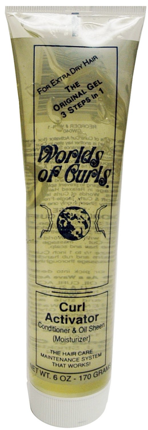 Worlds Of Curls Curl Activator Gel for Extra Dry Hair, 6 Oz