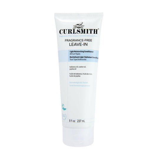 CURLSMITH Fragrance-Free Leave-In Conditioner 8 oz | Hydrates and Smooth Cuticles, Lightweight Texture for Silky-Soft Curls