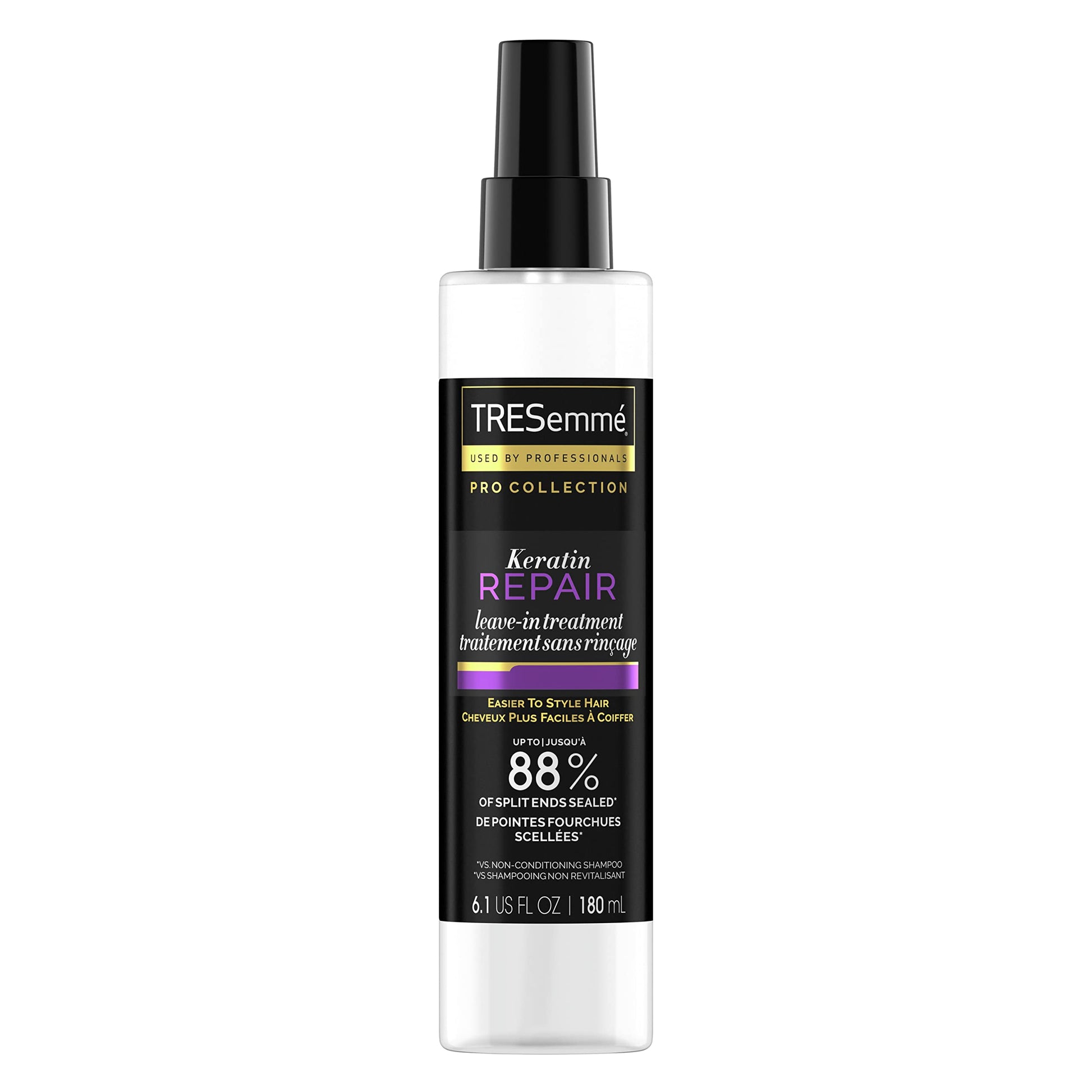 TRESEMME Pro Collection Keratin Repair Leave In Hair Treatment for Strong, Healthy-Looking Hair Care Hair Styling Treatment Spray Visibly Repair Split Ends 6.1 oz