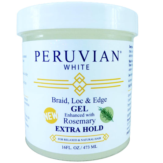 Braid, Loc, and Edge Gel EXTRA HOLD for Relaxed & Natural Hair, 16 oz. (Rosemary)