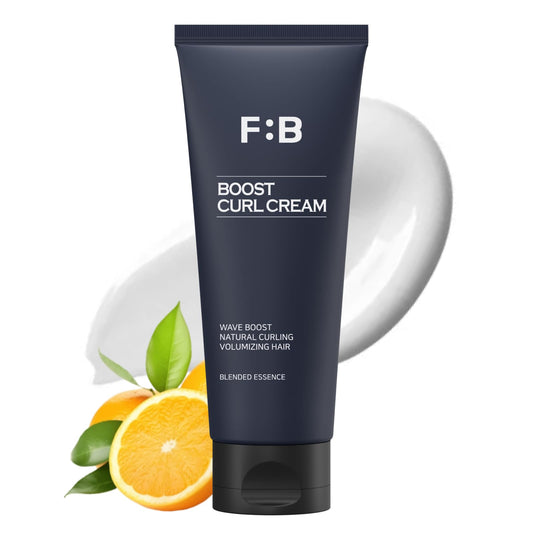 Forbeaut Boost Curl Cream Award-Winning Curling Cream with Keratin & Grains, Moisturizing Formula for Bouncy Waves & Strong Hold, Nourishing Styling for Wave Perms & Parted Hair, 150ml / 5.07fl.oz