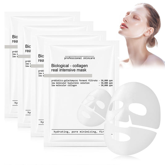 4Pcs Skaind Collagen Glow Mask Overnight, Deep Face Mask, Bio-Collagen Real Deep Mask, Hydrating Overnight Hydrogel Mask, Revitalize Your Skin with Low Molecular Weight Collagen Mask