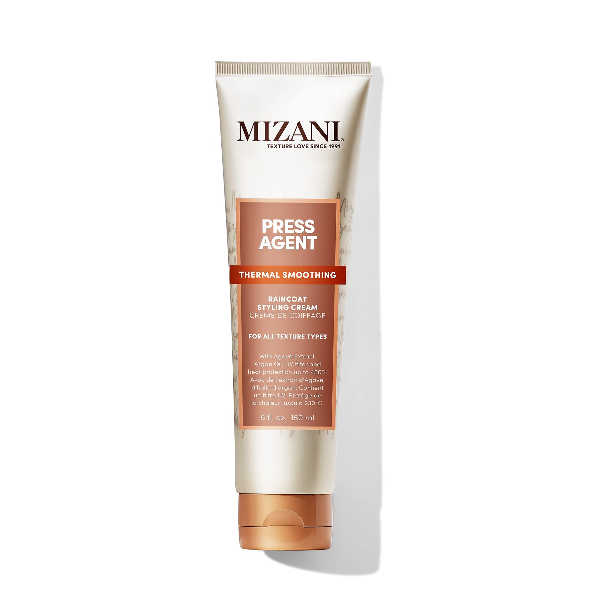 MIZANI Press Agent Raincoat Styling Cream - Moisturizes & Protects Hair from Heat Styling & Blowouts, For Dry & Frizzy Hair, With Argan Oil