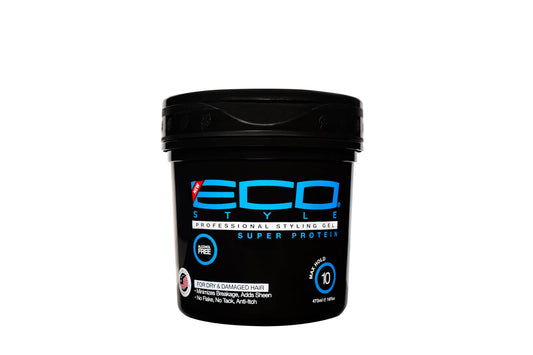 ECO Style Styling Gel Super Protein, Black, 16 Ounce