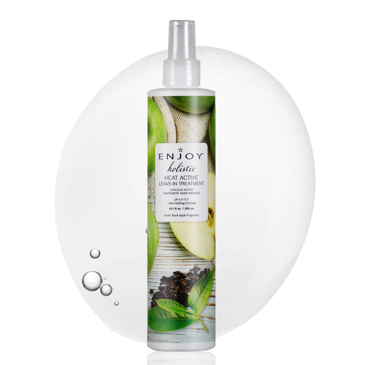 Enjoy Holistic Heat Active Leave In Treatment, Thermal Damage Protection, Curly & Wavy Hair - 10.1 Fl Oz