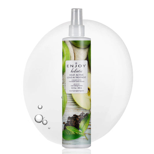 Enjoy Holistic Heat Active Leave In Treatment, Thermal Damage Protection, Curly & Wavy Hair - 10.1 Fl Oz