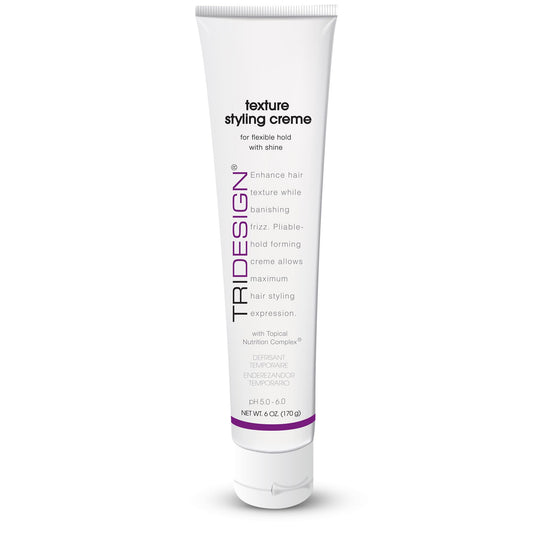 TRI Design Hair Care Texture Styling Creme Versatile Hair Styling Cream for Smooth, Frizz-Free Hair Hydrating Fiber Cream for Thick Hair, Curl Defining, and Maximum Styling Expression 6 Fl Oz