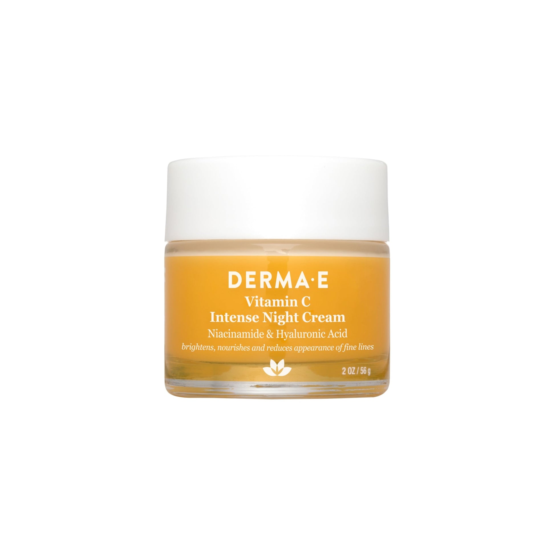 DERMA-E Vitamin C Intense Night Cream Brightening and Hydrating Facial Skin Renewing Cream Anti-Aging Overnight Facial Moisturizer, 2 oz