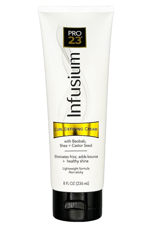 INFUSIUM 23 Curl Defining Hair Cream - Eliminates Frizz and Adds Bounce Shine 8oz., White