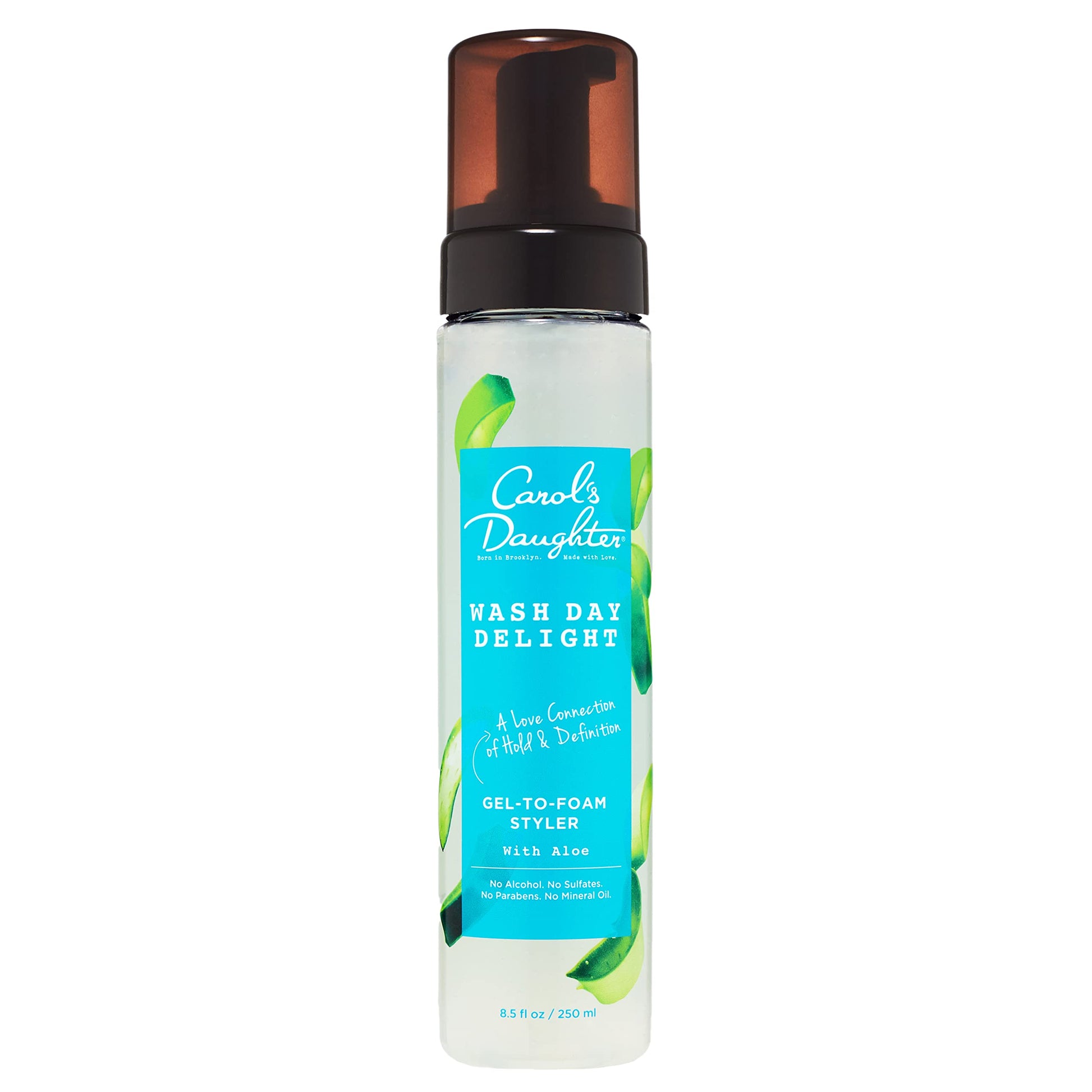 Carol's Daughter Wash Day Delight Hair Gel to Foam Mousse Styler and Hair Detangler for Curls with Aloe, Natural-looking Hold 8.5 fl oz