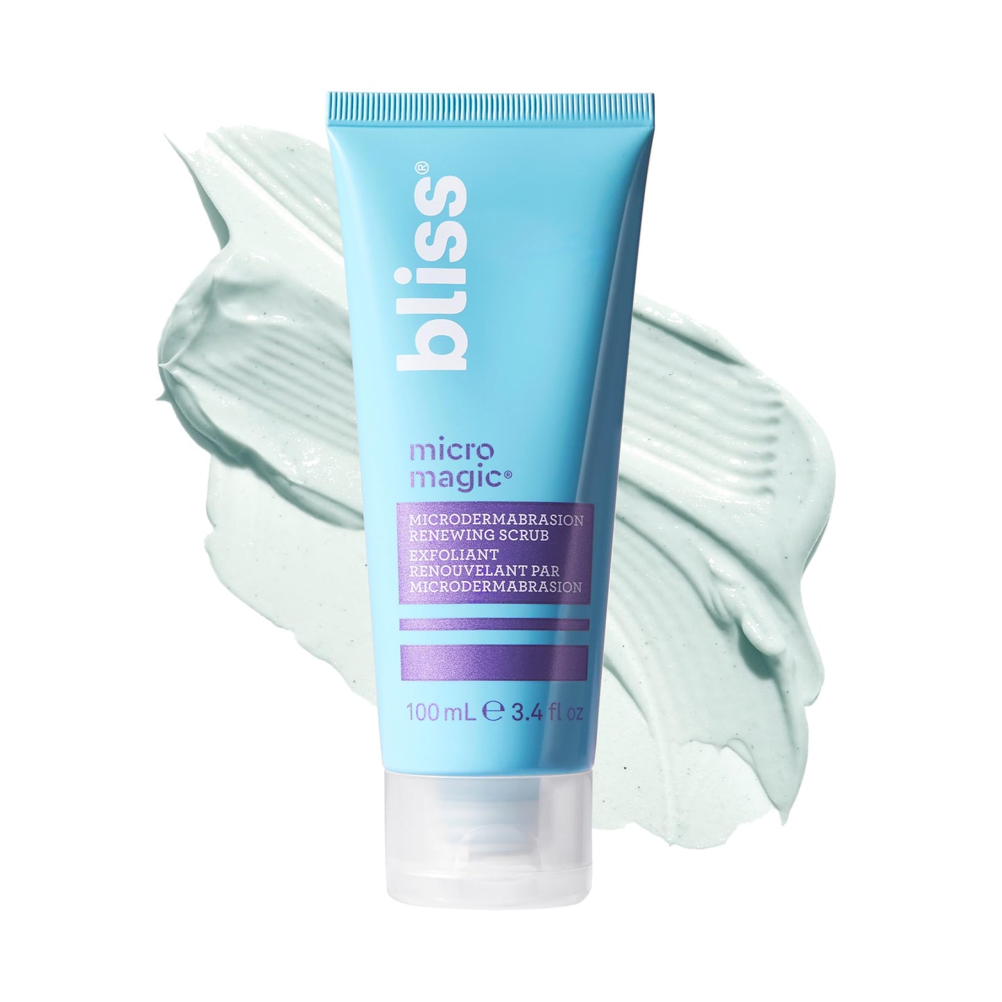 Bliss Micro Magic Skin-renewing Microdermabrasion Scrub | Smoothing Volcanic Pumice & Purifying Kaolin Clay | Refreshed Glow Straight-from-the-Spa | Tightens Pores & Brightens Skin | 3.4 fl oz