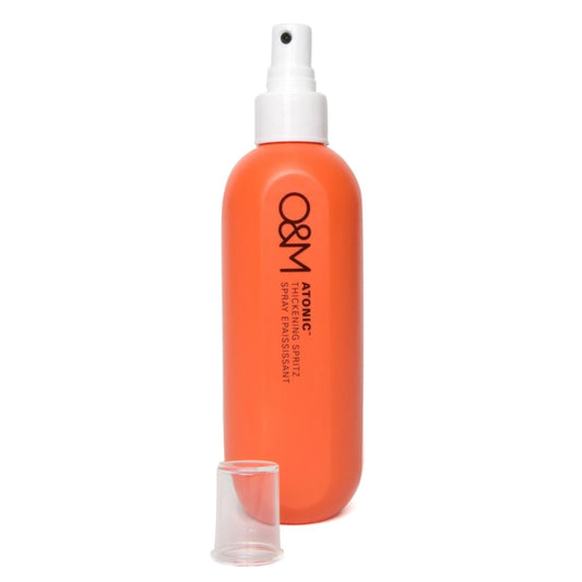 O&M Atonic Thickening Spray + Spritz Hairspray & Volumizing Texture Spray for Voluminous Body & Bounce, Heat Protectant Hair Spray, Non-Toxic, Cruelty Free & Vegan Hair Care, 250ml