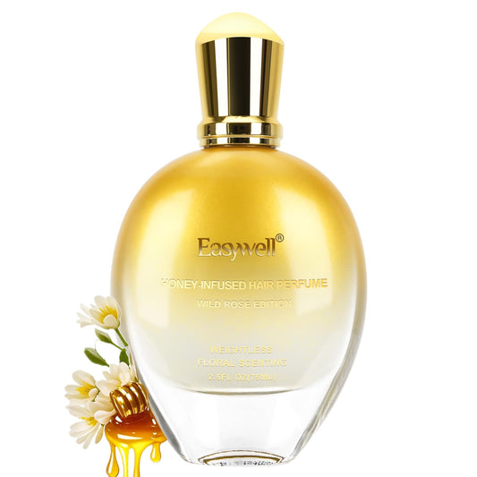 Hair Perfume for Women, Leave In Conditioner Spray with Vitamin B5, Hair Spray, Hydration and Nourishment for Damaged Hair, Hair Repair Mist, Sweet Honey with Floral, 2.5 fl oz