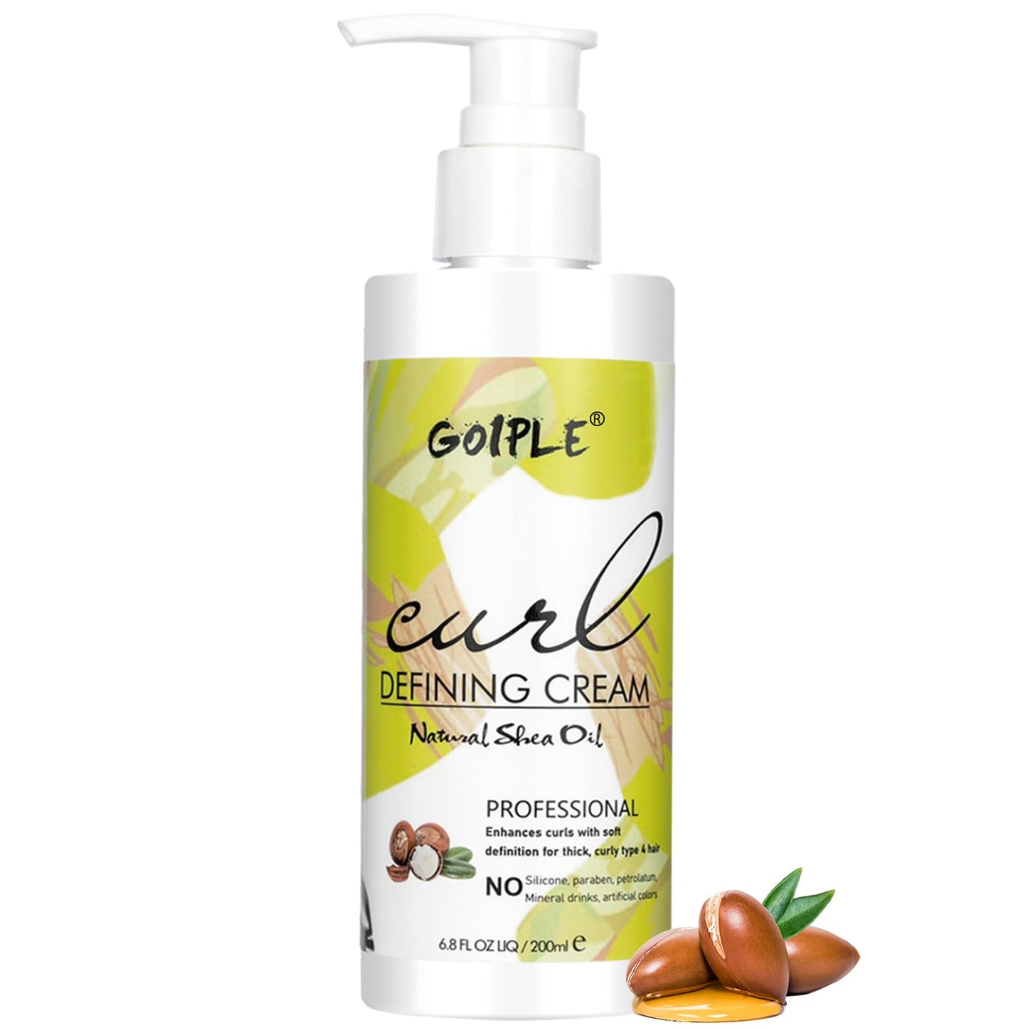 Curl Cream for Curly Hair Curling Cream Perfection Wavy Hair Products for Long Hair, Moisturize Curly Defining Anti-Frizz Hair Smoothing Cream to Define All Natural Curl Types