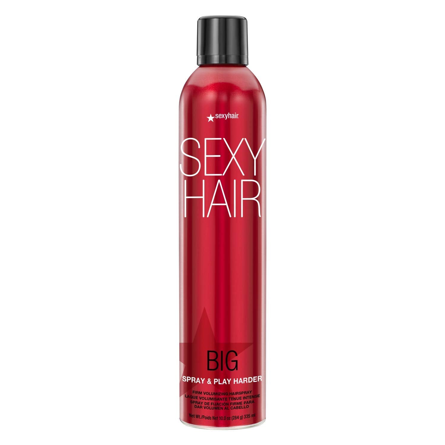 SexyHair Big Spray & Play Harder Firm Volumizing Hairspray | All Day Hold and Shine | Up to 72 Hour Humidity Resistance