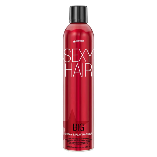 SexyHair Big Spray & Play Harder Firm Volumizing Hairspray | All Day Hold and Shine | Up to 72 Hour Humidity Resistance
