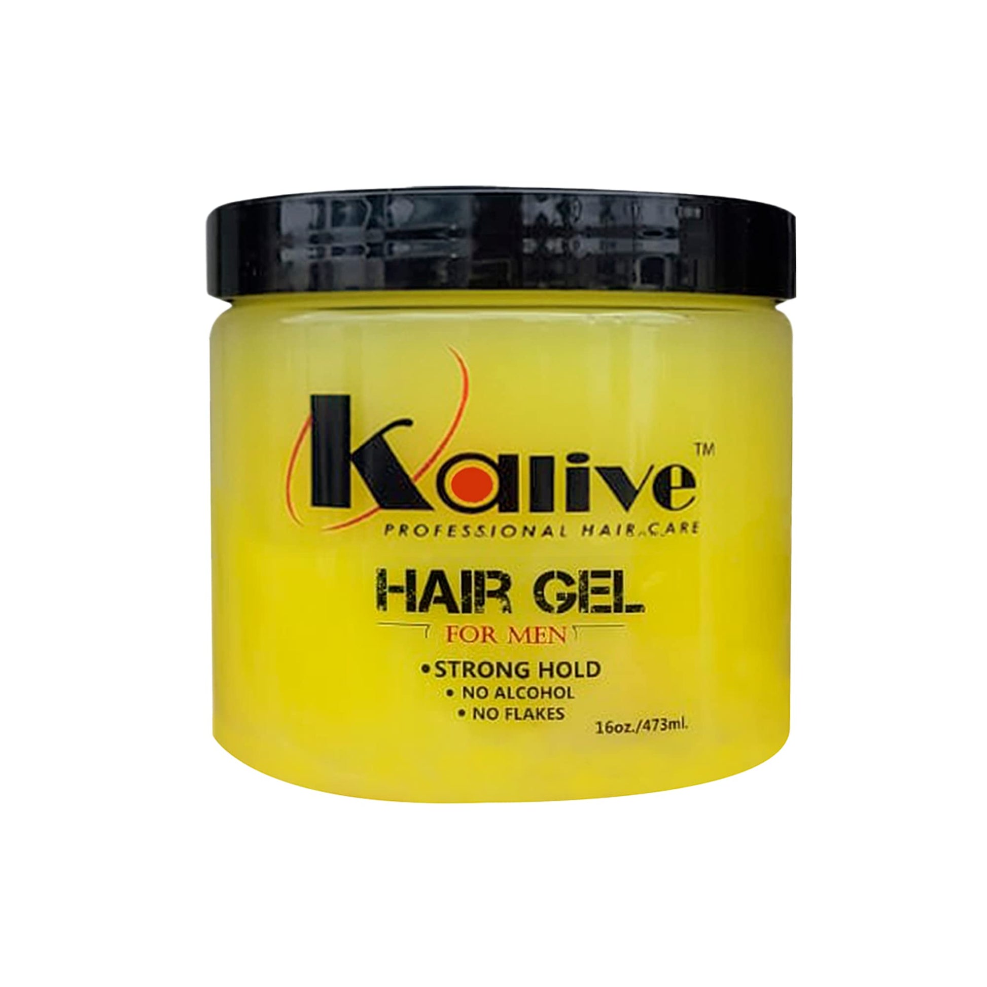 KALIVE Men's Hair Styling Gel 16 oz, Strong-Hold and Light Shine all day, Mens Hair Product fresh scent No Flaking or Alcohol.