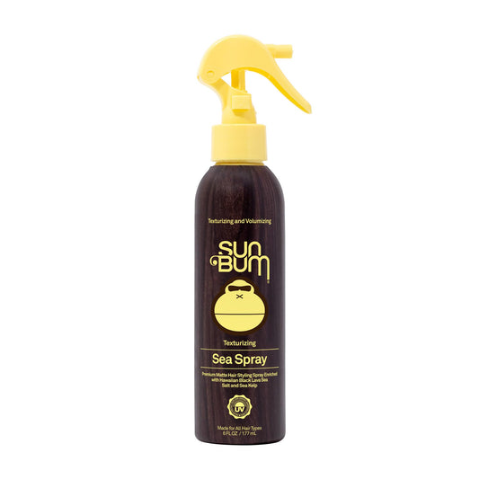 SUN BUM Sea Salt Spray | Texturizing & Volumizing | UV Protection Matte Finish | Medium Hold | All Hair Types | 6 FL OZ Spray Bottle