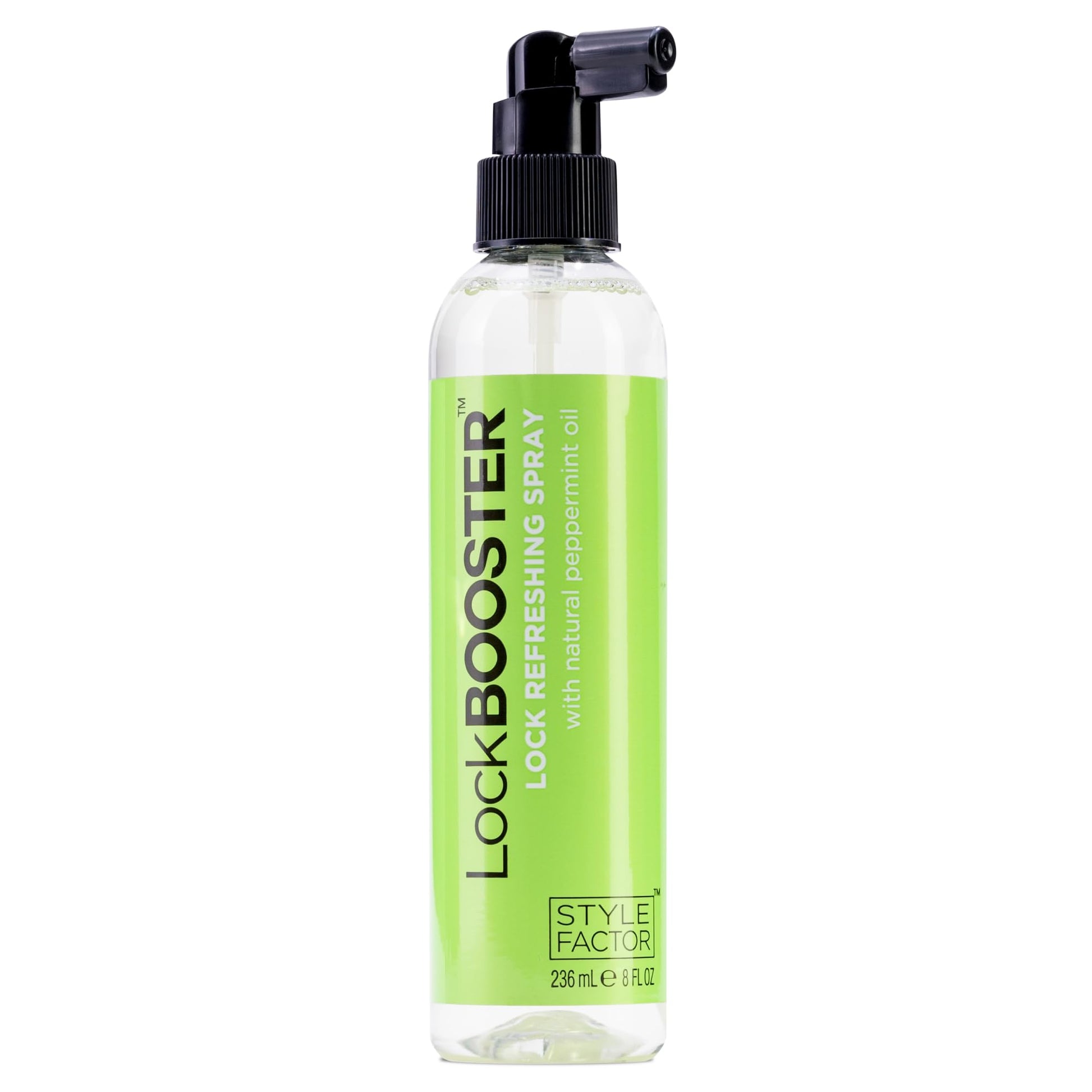 Style Factor LockBOOSTER Lock Refreshing Spray Hydrating & Cooling Mist for Braids, Locs & Twists Alcohol-Free Formula with PeppermintRefresh Hair & Scalp 8 oz