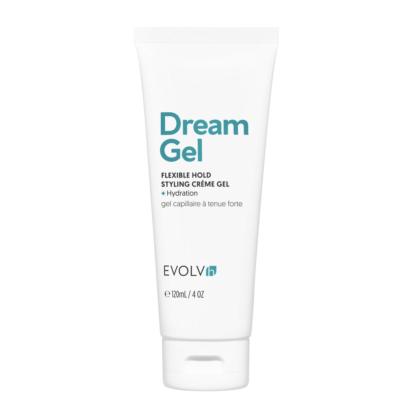 EVOLVh - DreamGel Flexible Hold Styling Creme Gel + Hydration | Vegan, Non-Toxic, Clean Hair Care (4 fl oz | 120 mL) PACKAGING MAY VARY