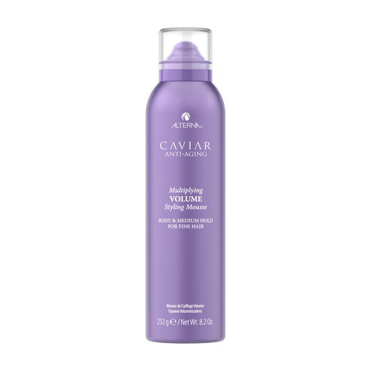 ALTERNA Haircare CAVIAR Anti-Aging Multiplying Volume Styling Mousse, 8.2 Fl Oz | For Fine, Thin Hair | Medium Hold | Create Instant Volume and Thickness | Sulfate Free